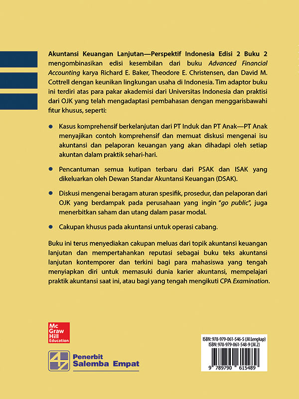 Akuntansi Keuangan Lanjutan-Perspektif Indonesia Edisi 2 Buku 2/Baker
