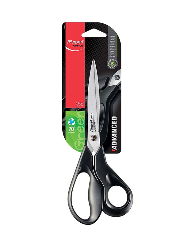 Advanced Green Scissors 21cm - Blister
