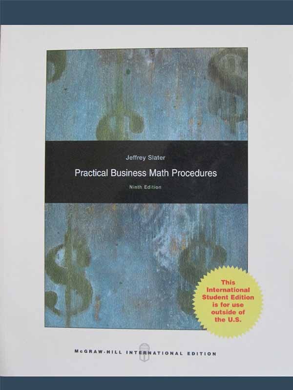 Practical Business Math Procedures 9e/SLATER