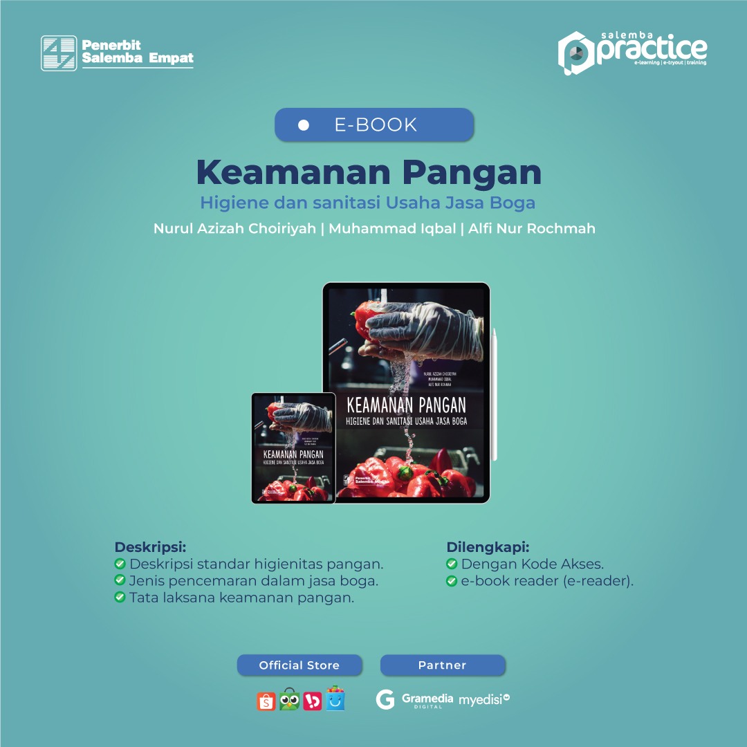 E-Book Keamanan Pangan: Higiene dan Sanitasi Usaha Jasa Boga/Nurul Azizah Choiriyah, Muhammad Iqbal, Alfi Nur Rochmah