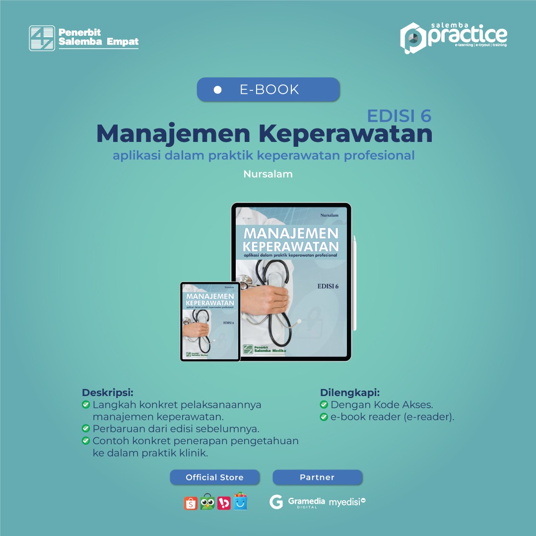 eBook Manajemen Keperawatan: Aplikasi dalam Praktik Keperawatan Profesional Edisi 6 (Nursalam)