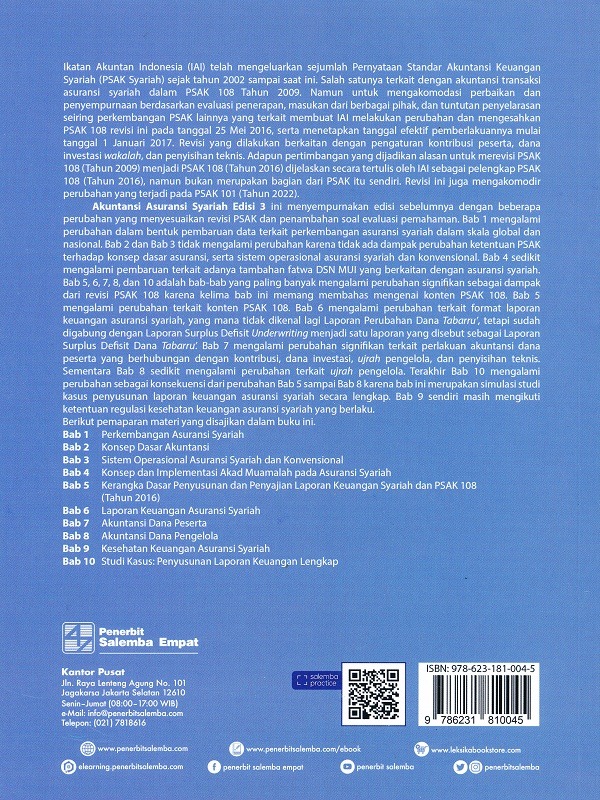 Akuntansi Asuransi Syariah edisi 3/Ai Nur Bayinah-dkk