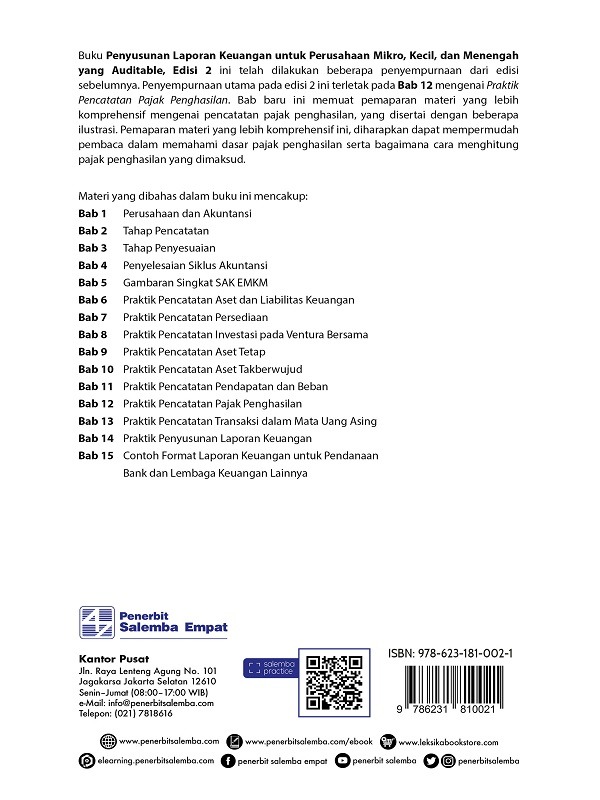 eBook Penyusunan Laporan Keuangan untuk Perusahaan Mikro, Kecil, dan Menengah yang Auditable, Edisi 2 (Aria Farah Mita, Diah Setyaningrum, Sandra Aulia)